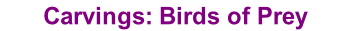 Carvings: Birds of Prey